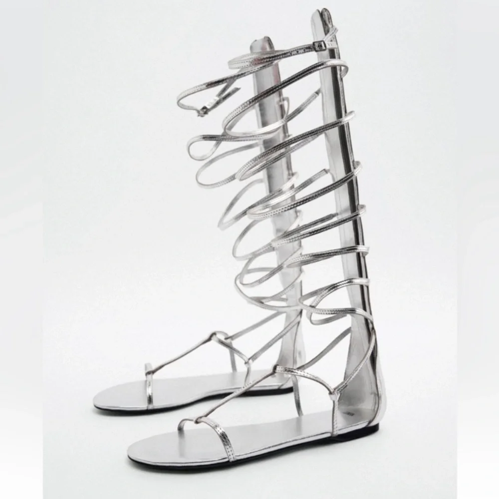Zara Leather Sandal - Picture 7 of 9
